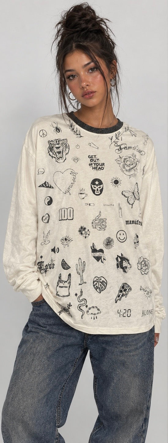 Kat t-shirt (long-sleeved)